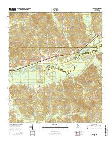 Stewart Mississippi Current topographic map, 1:24000 scale, 7.5 X 7.5 Minute, Year 2015