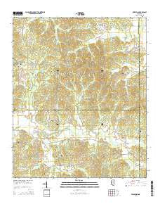 Sweatman Mississippi Current topographic map, 1:24000 scale, 7.5 X 7.5 Minute, Year 2015