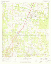 Terry Mississippi Historical topographic map, 1:24000 scale, 7.5 X 7.5 Minute, Year 1971