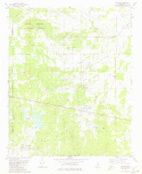 Thaxton Mississippi Historical topographic map, 1:24000 scale, 7.5 X 7.5 Minute, Year 1980