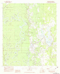 Three Rivers Mississippi Historical topographic map, 1:24000 scale, 7.5 X 7.5 Minute, Year 1982