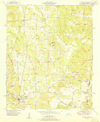 Tishomingo Mississippi Historical topographic map, 1:24000 scale, 7.5 X 7.5 Minute, Year 1951
