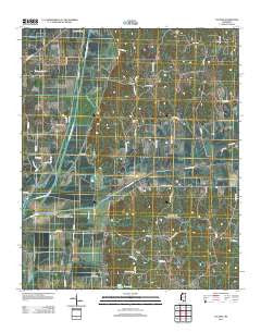 Tocowa Mississippi Historical topographic map, 1:24000 scale, 7.5 X 7.5 Minute, Year 2012