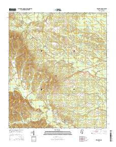 Townsend Mississippi Current topographic map, 1:24000 scale, 7.5 X 7.5 Minute, Year 2015