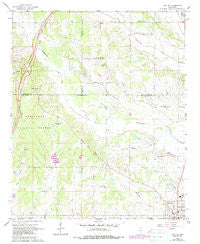 Troy SE Mississippi Historical topographic map, 1:24000 scale, 7.5 X 7.5 Minute, Year 1966