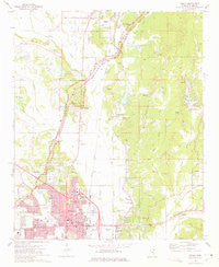 Tupelo Mississippi Historical topographic map, 1:24000 scale, 7.5 X 7.5 Minute, Year 1973