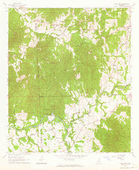 Utica West Mississippi Historical topographic map, 1:24000 scale, 7.5 X 7.5 Minute, Year 1962