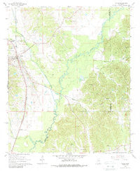 Vaiden Mississippi Historical topographic map, 1:24000 scale, 7.5 X 7.5 Minute, Year 1966