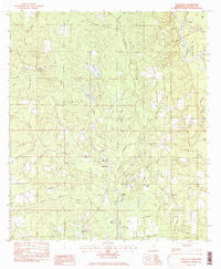 Vancleave Mississippi Historical topographic map, 1:24000 scale, 7.5 X 7.5 Minute, Year 1982