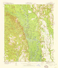 Vancleave Mississippi Historical topographic map, 1:62500 scale, 15 X 15 Minute, Year 1941