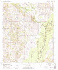Vaughan Mississippi Historical topographic map, 1:24000 scale, 7.5 X 7.5 Minute, Year 1964