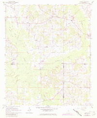Vernon Mississippi Historical topographic map, 1:24000 scale, 7.5 X 7.5 Minute, Year 1962