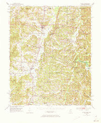 Walnut Mississippi Historical topographic map, 1:62500 scale, 15 X 15 Minute, Year 1951