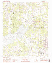 Water Valley West Mississippi Historical topographic map, 1:24000 scale, 7.5 X 7.5 Minute, Year 1954