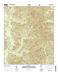 Water Oak Mississippi Current topographic map, 1:24000 scale, 7.5 X 7.5 Minute, Year 2015
