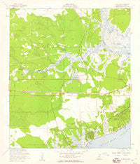 Waveland Mississippi Historical topographic map, 1:24000 scale, 7.5 X 7.5 Minute, Year 1956