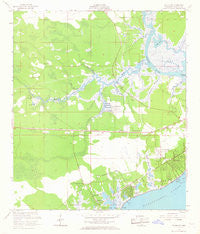 Waveland Mississippi Historical topographic map, 1:24000 scale, 7.5 X 7.5 Minute, Year 1956