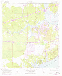 Waveland Mississippi Historical topographic map, 1:24000 scale, 7.5 X 7.5 Minute, Year 1956