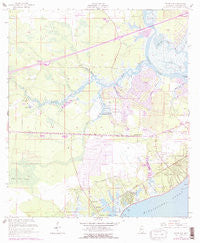 Waveland Mississippi Historical topographic map, 1:24000 scale, 7.5 X 7.5 Minute, Year 1956