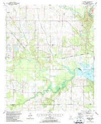 Waverly Mississippi Historical topographic map, 1:24000 scale, 7.5 X 7.5 Minute, Year 1987