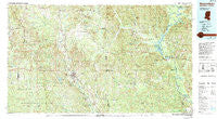 Waynesboro Mississippi Historical topographic map, 1:100000 scale, 30 X 60 Minute, Year 1984