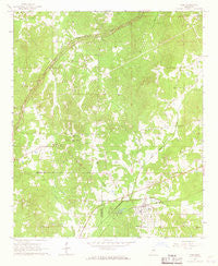 Weir Mississippi Historical topographic map, 1:24000 scale, 7.5 X 7.5 Minute, Year 1966