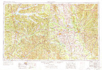 West Point Mississippi Historical topographic map, 1:250000 scale, 1 X 2 Degree, Year 1953