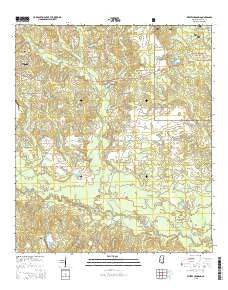 Whites Crossing Mississippi Current topographic map, 1:24000 scale, 7.5 X 7.5 Minute, Year 2015