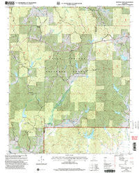 Whitten Town Mississippi Historical topographic map, 1:24000 scale, 7.5 X 7.5 Minute, Year 2000