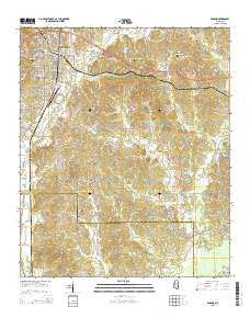 Winona Mississippi Current topographic map, 1:24000 scale, 7.5 X 7.5 Minute, Year 2015