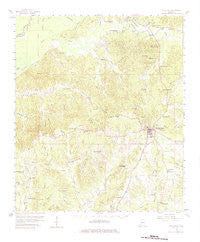 Woodville Mississippi Historical topographic map, 1:62500 scale, 15 X 15 Minute, Year 1958