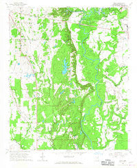Wren Mississippi Historical topographic map, 1:24000 scale, 7.5 X 7.5 Minute, Year 1966