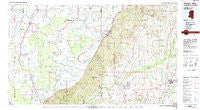 Yazoo City Mississippi Historical topographic map, 1:100000 scale, 30 X 60 Minute, Year 1984