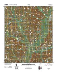 Zama Mississippi Historical topographic map, 1:24000 scale, 7.5 X 7.5 Minute, Year 2012