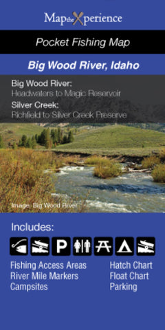 Buy map Bigwood River/Silver Creek, Idaho Fishing Map