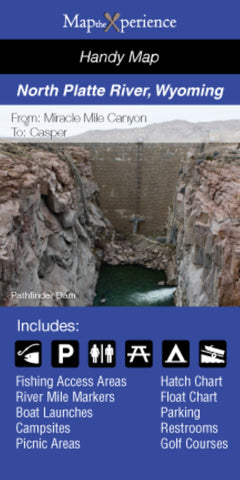Buy map North Platte River, Wyoming Fishing Map