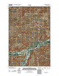 Absarokee Montana Historical topographic map, 1:24000 scale, 7.5 X 7.5 Minute, Year 2011