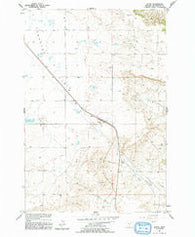 Acton Montana Historical topographic map, 1:24000 scale, 7.5 X 7.5 Minute, Year 1956