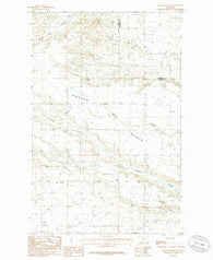Agawam North Montana Historical topographic map, 1:24000 scale, 7.5 X 7.5 Minute, Year 1985