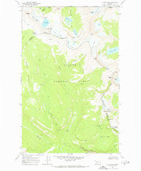 Ahern Pass Montana Historical topographic map, 1:24000 scale, 7.5 X 7.5 Minute, Year 1968