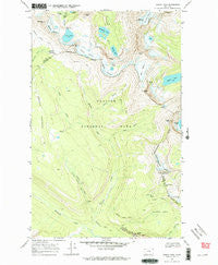Ahern Pass Montana Historical topographic map, 1:24000 scale, 7.5 X 7.5 Minute, Year 1968