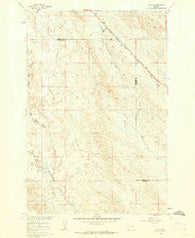 Ahles Montana Historical topographic map, 1:24000 scale, 7.5 X 7.5 Minute, Year 1960