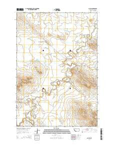 Albion Montana Current topographic map, 1:24000 scale, 7.5 X 7.5 Minute, Year 2014