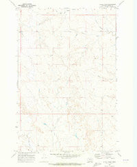 Alkali Creek Montana Historical topographic map, 1:24000 scale, 7.5 X 7.5 Minute, Year 1969
