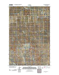 Alkali Creek Montana Historical topographic map, 1:24000 scale, 7.5 X 7.5 Minute, Year 2011