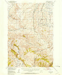 Anceney Montana Historical topographic map, 1:62500 scale, 15 X 15 Minute, Year 1949