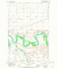 Antelope Butte Montana Historical topographic map, 1:24000 scale, 7.5 X 7.5 Minute, Year 1965