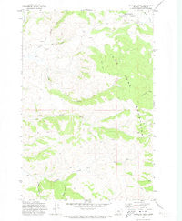 Antelope Creek Montana Historical topographic map, 1:24000 scale, 7.5 X 7.5 Minute, Year 1971