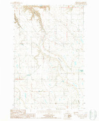Antelope Flat Montana Historical topographic map, 1:24000 scale, 7.5 X 7.5 Minute, Year 1987