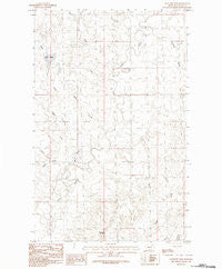 Antelope Pass Montana Historical topographic map, 1:24000 scale, 7.5 X 7.5 Minute, Year 1984